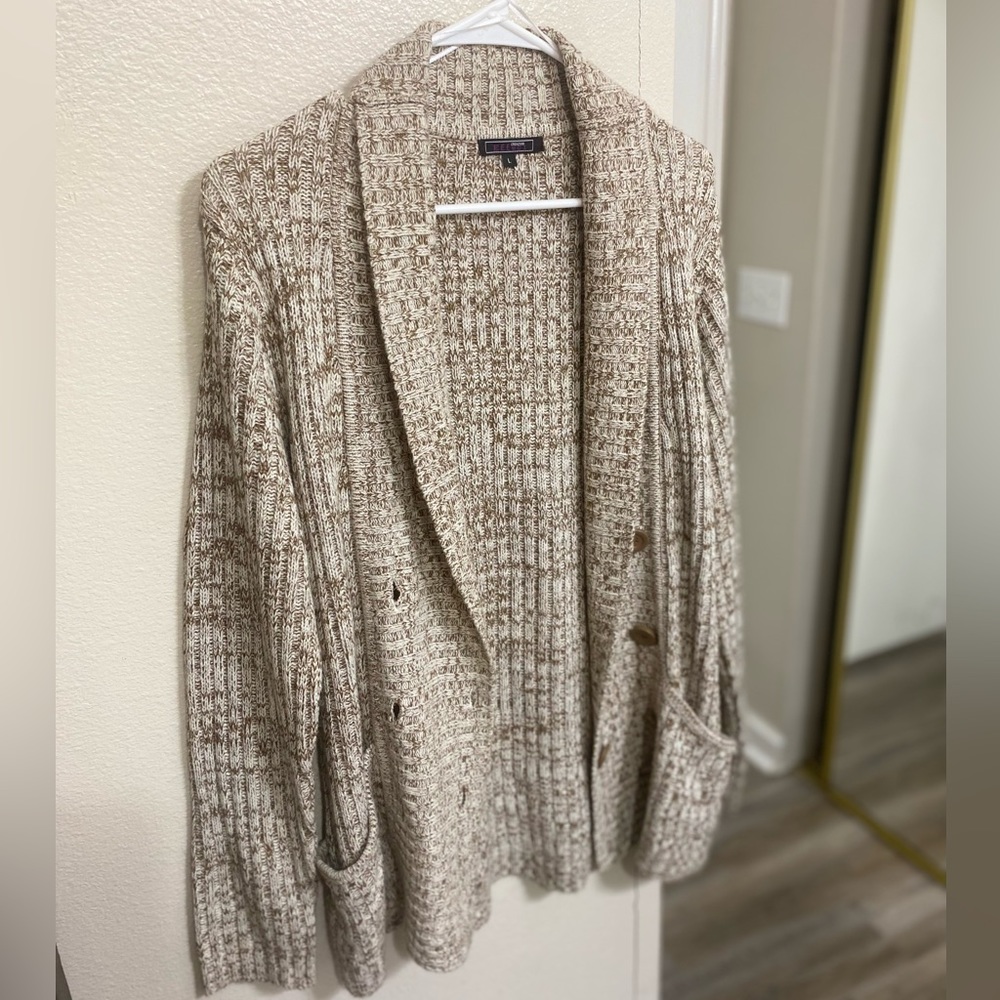 Effeci knit blazer cardigan. Size Large.